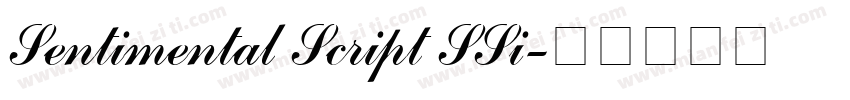 Sentimental Script SSi字体转换